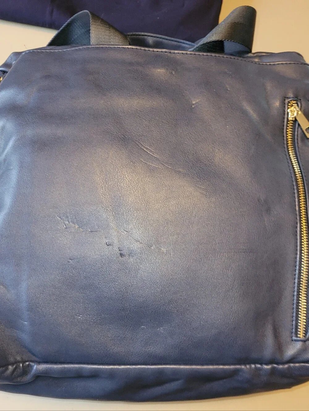 Fawn Design - Blue Bag/ Backpack Diaper Bag. Multi-pocketed Good Condition!